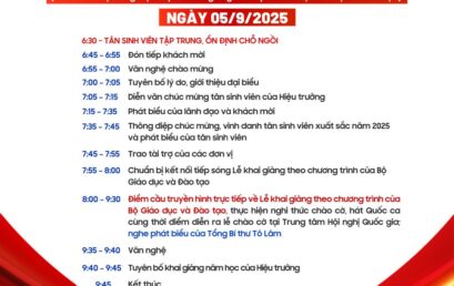 Thông báo Lễ Khai giảng năm học 2025-2026 – Trường Đại học Bách khoa là điểm cầu tiếp sóng trực tiếp Lễ Khai giảng toàn quốc của Bộ Giáo dục và Đào tạo